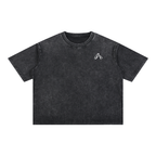 Crop T-Shirt "Snow Wash" Oversize – Kolekcja Auveri