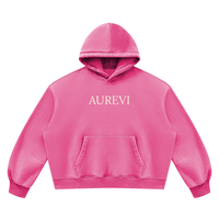 AUREVI Streetwear Hoodie – Oversize, Grube Sztruksowe Wykończenie