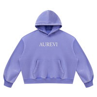 AUREVI Streetwear Hoodie – Oversize, Grube Sztruksowe Wykończenie