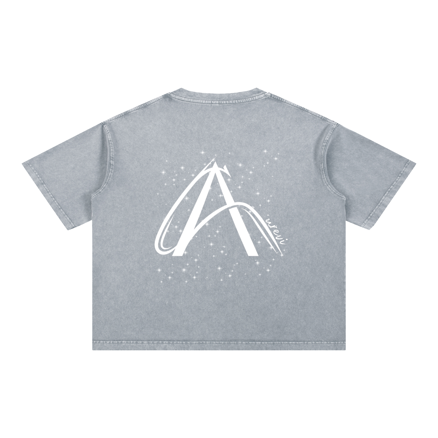 Crop T-Shirt "Snow Wash" Oversize – Kolekcja Auveri