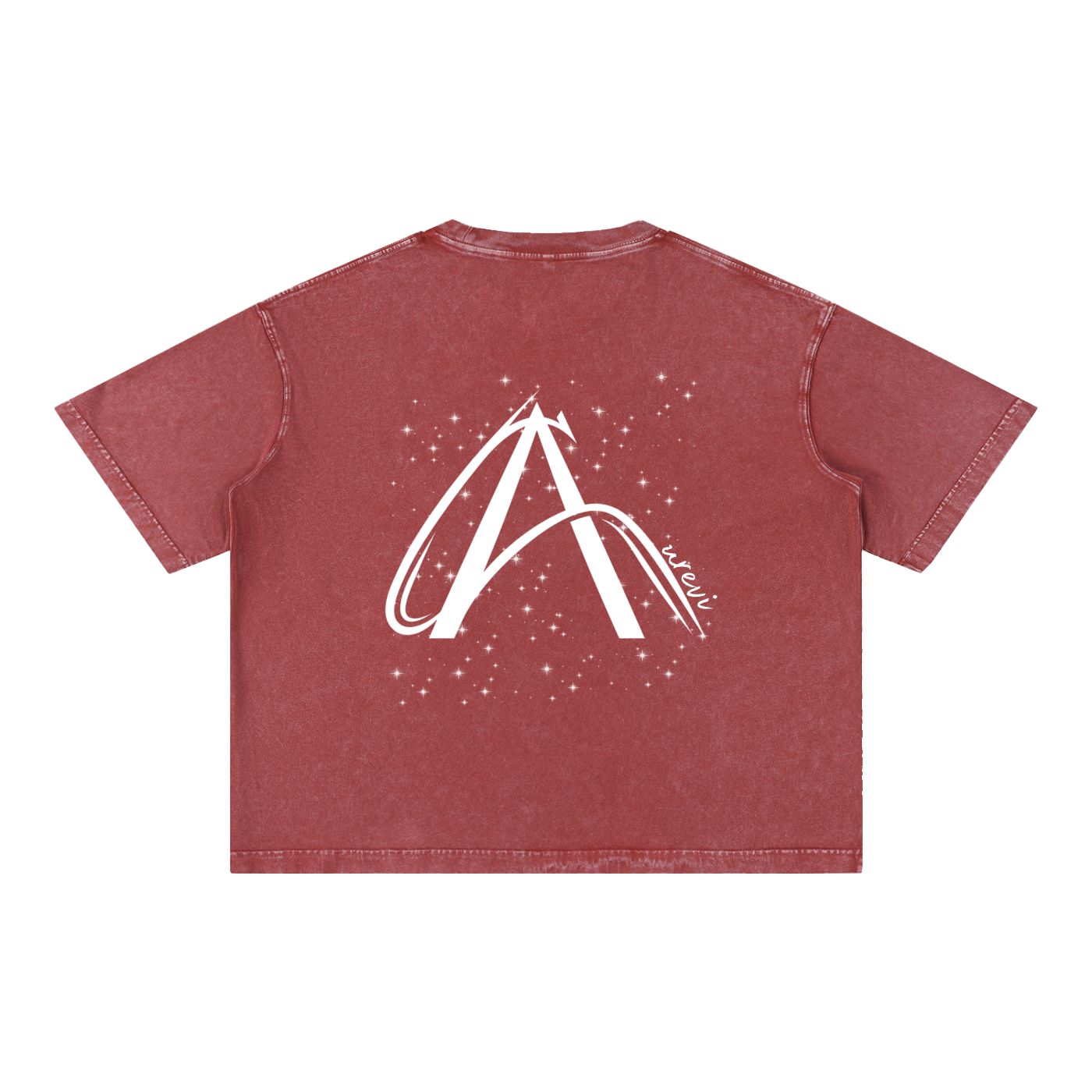 Crop T-Shirt "Snow Wash" Oversize – Kolekcja Auveri