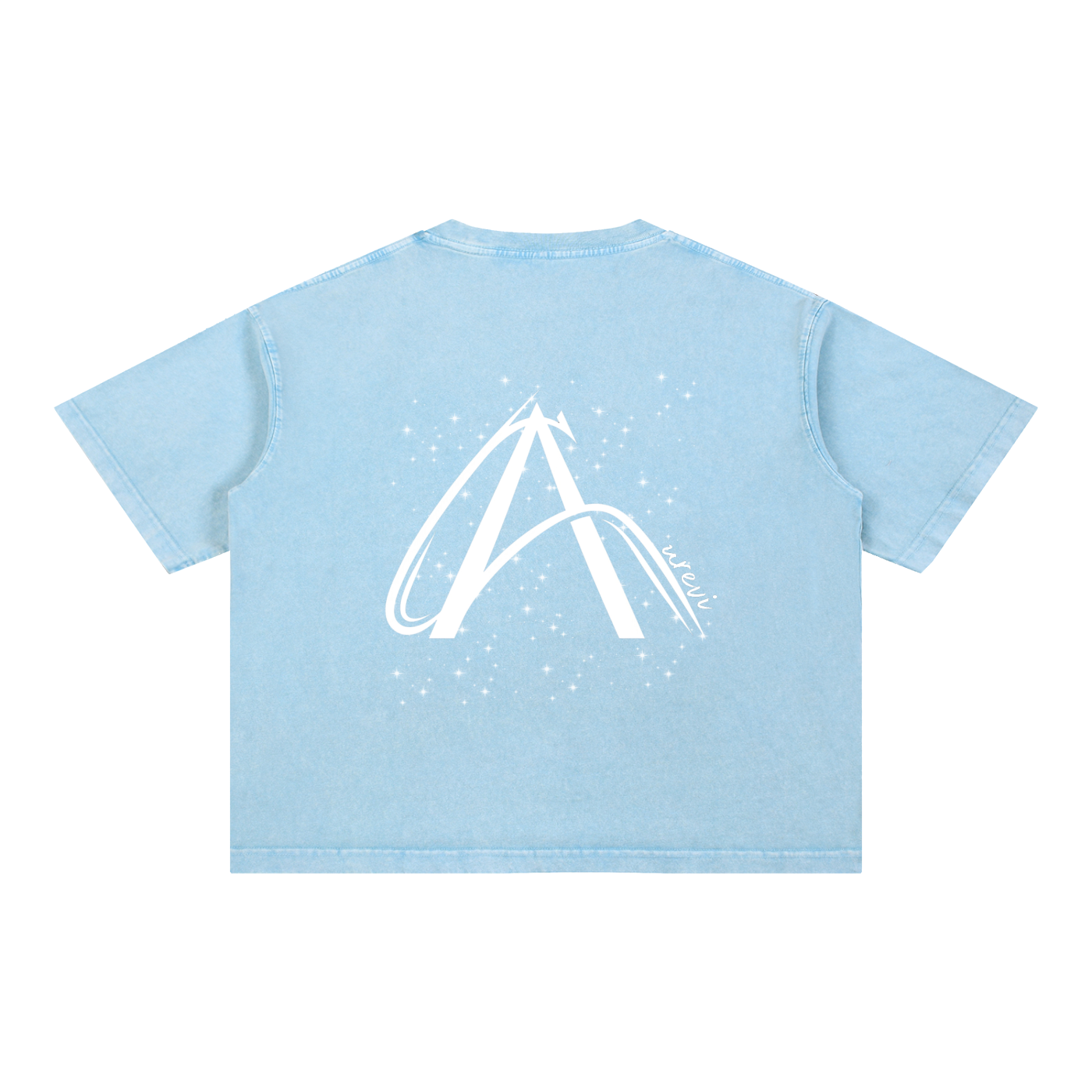 Crop T-Shirt "Snow Wash" Oversize – Kolekcja Auveri