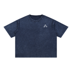 Crop T-Shirt "Snow Wash" Oversize – Kolekcja Auveri