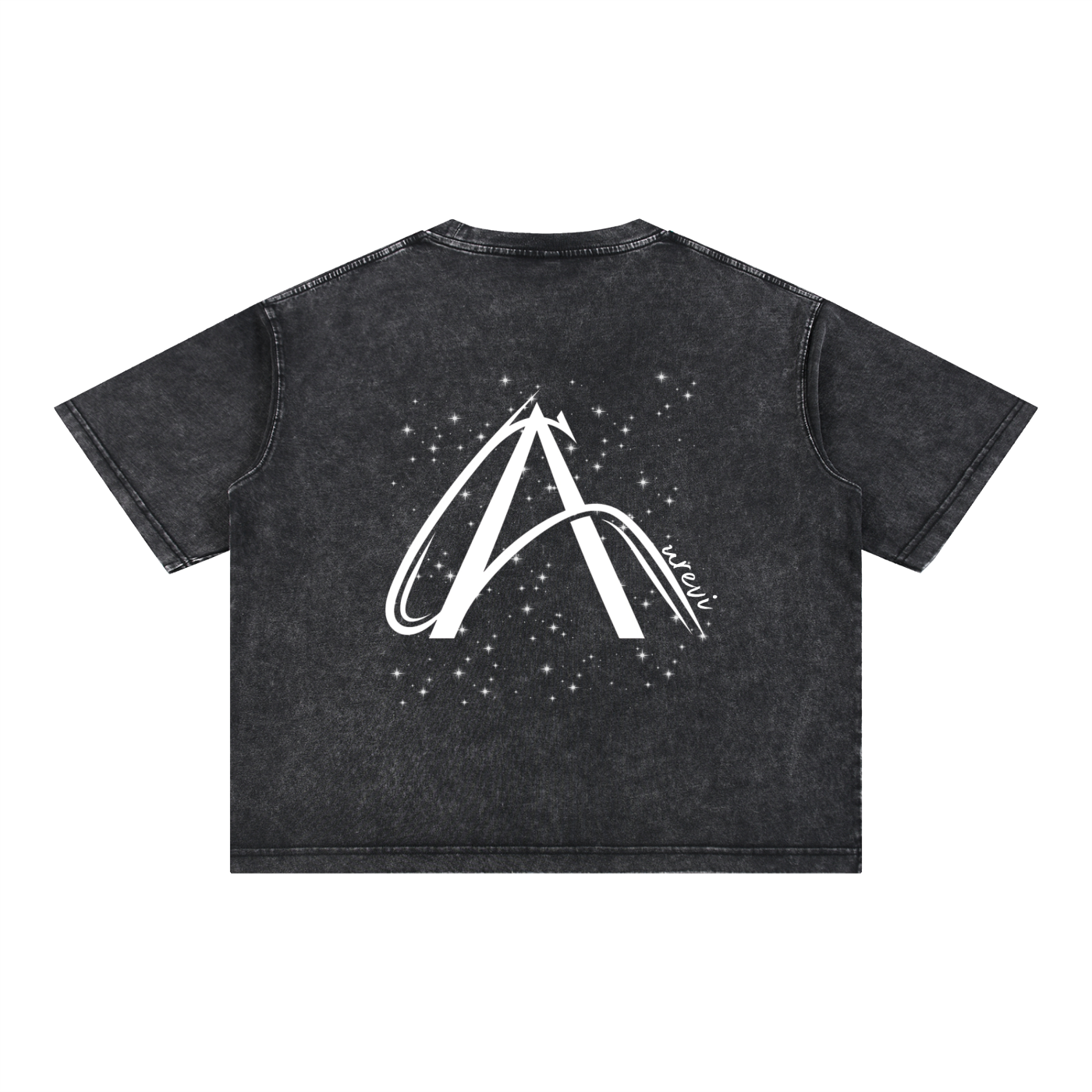 Crop T-Shirt "Snow Wash" Oversize – Kolekcja Auveri