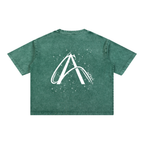 Crop T-Shirt "Snow Wash" Oversize – Kolekcja Auveri