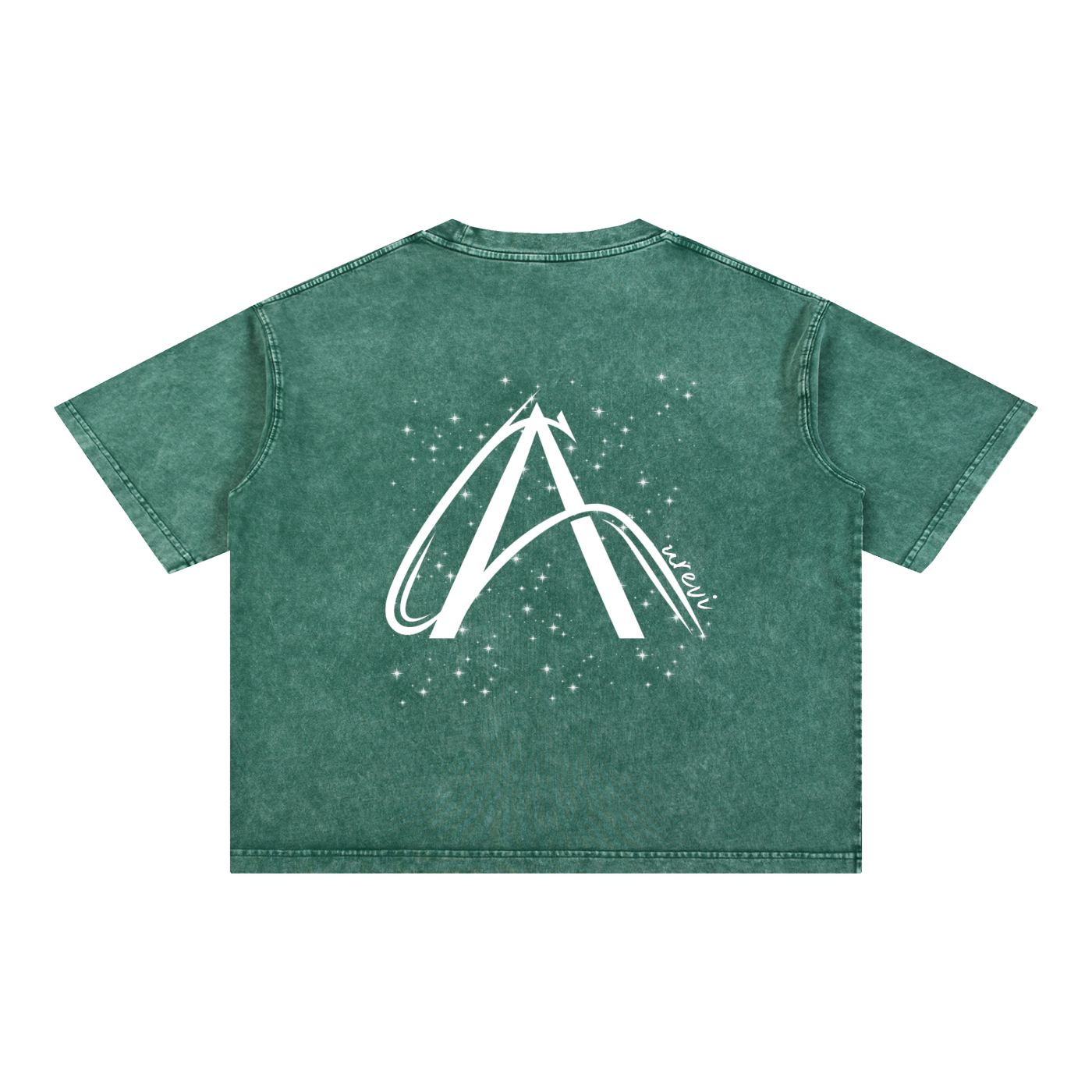 Crop T-Shirt "Snow Wash" Oversize – Kolekcja Auveri