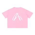 Crop T-Shirt "Snow Wash" Oversize – Kolekcja Auveri