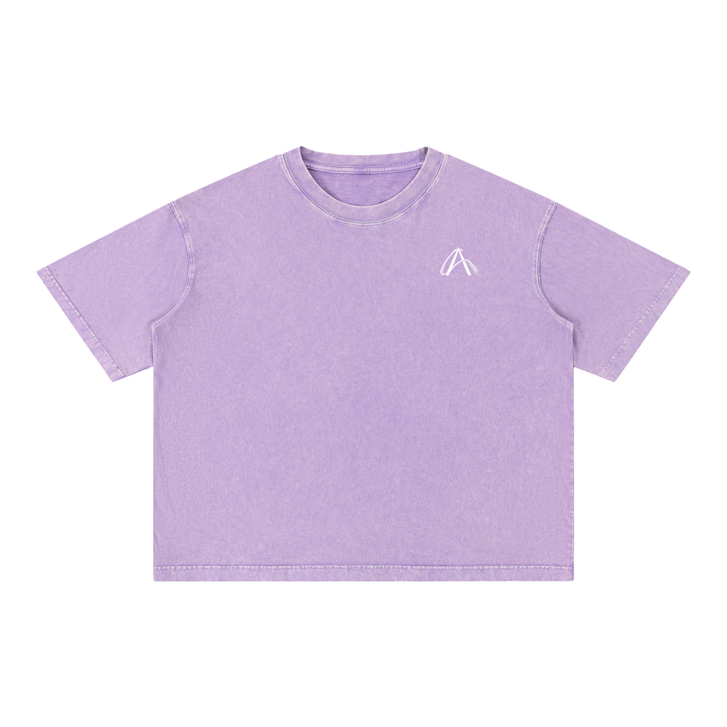 Crop T-Shirt "Snow Wash" Oversize – Kolekcja Auveri
