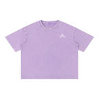 Crop T-Shirt "Snow Wash" Oversize – Kolekcja Auveri