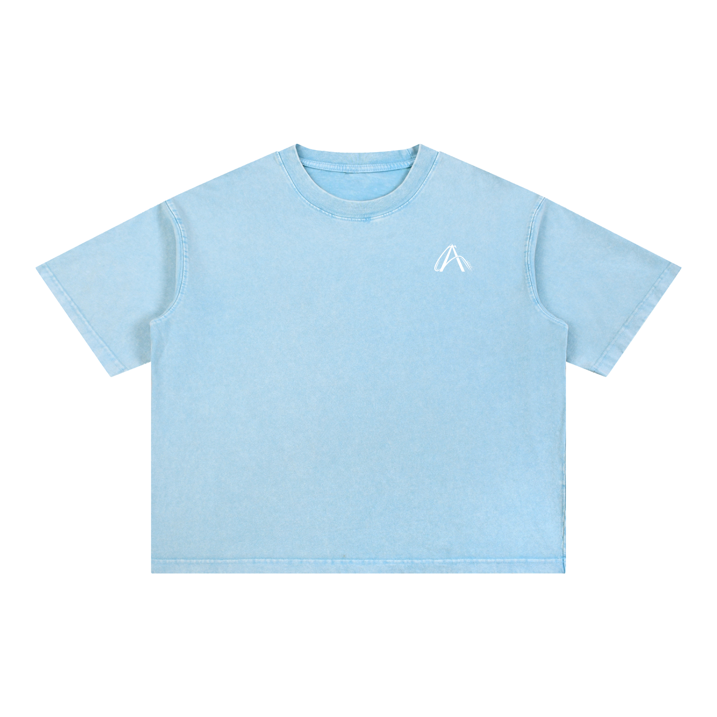 Crop T-Shirt "Snow Wash" Oversize – Kolekcja Auveri