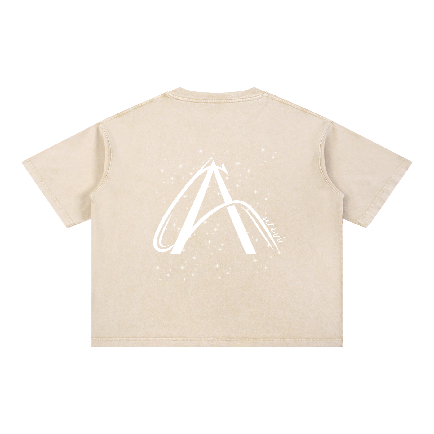 Crop T-Shirt "Snow Wash" Oversize – Kolekcja Auveri