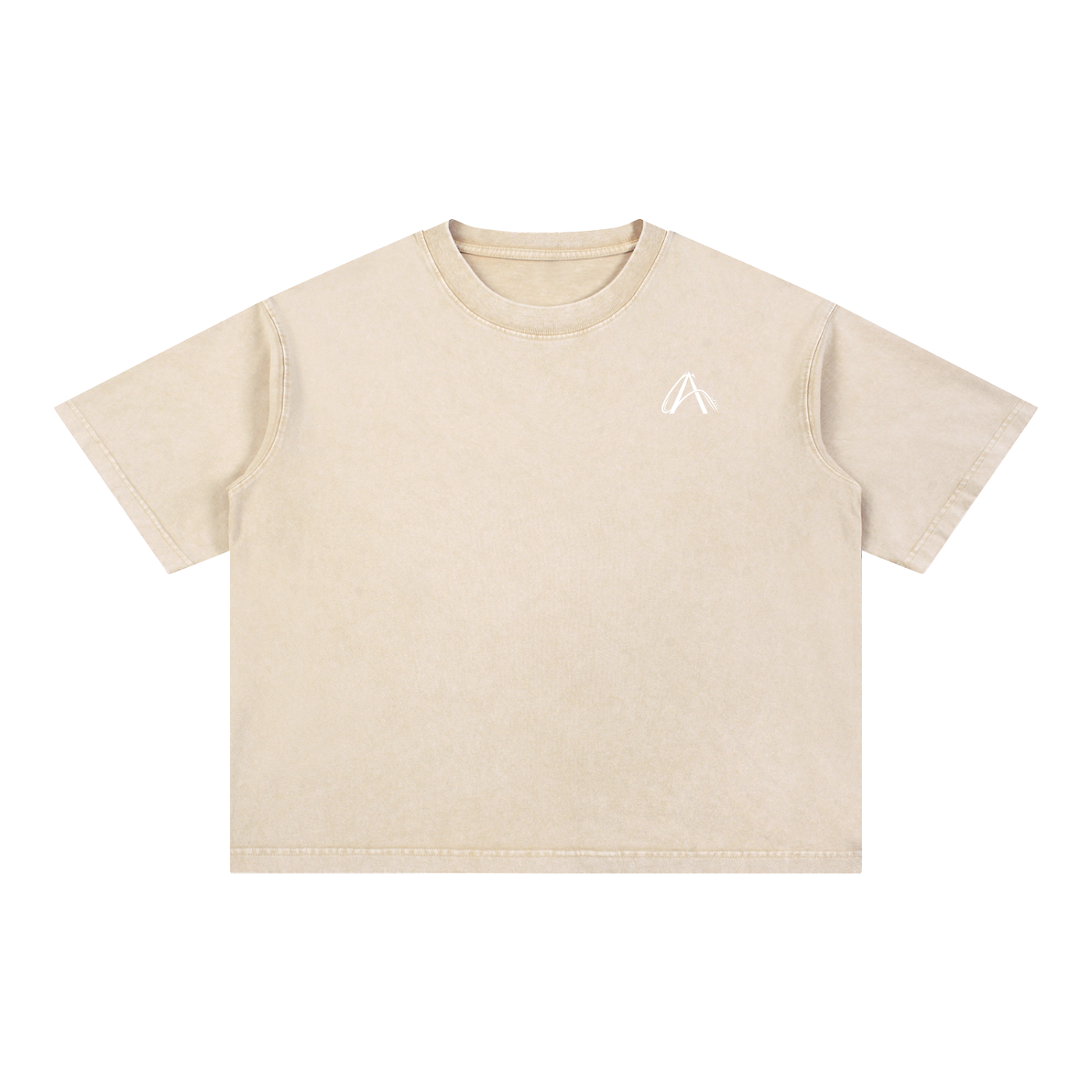 Crop T-Shirt "Snow Wash" Oversize – Kolekcja Auveri