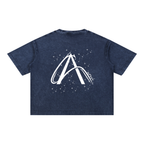 Crop T-Shirt "Snow Wash" Oversize – Kolekcja Auveri