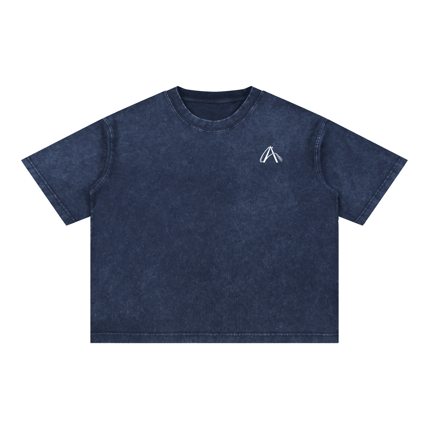 Crop T-Shirt "Snow Wash" Oversize – Kolekcja Auveri - Aurevi