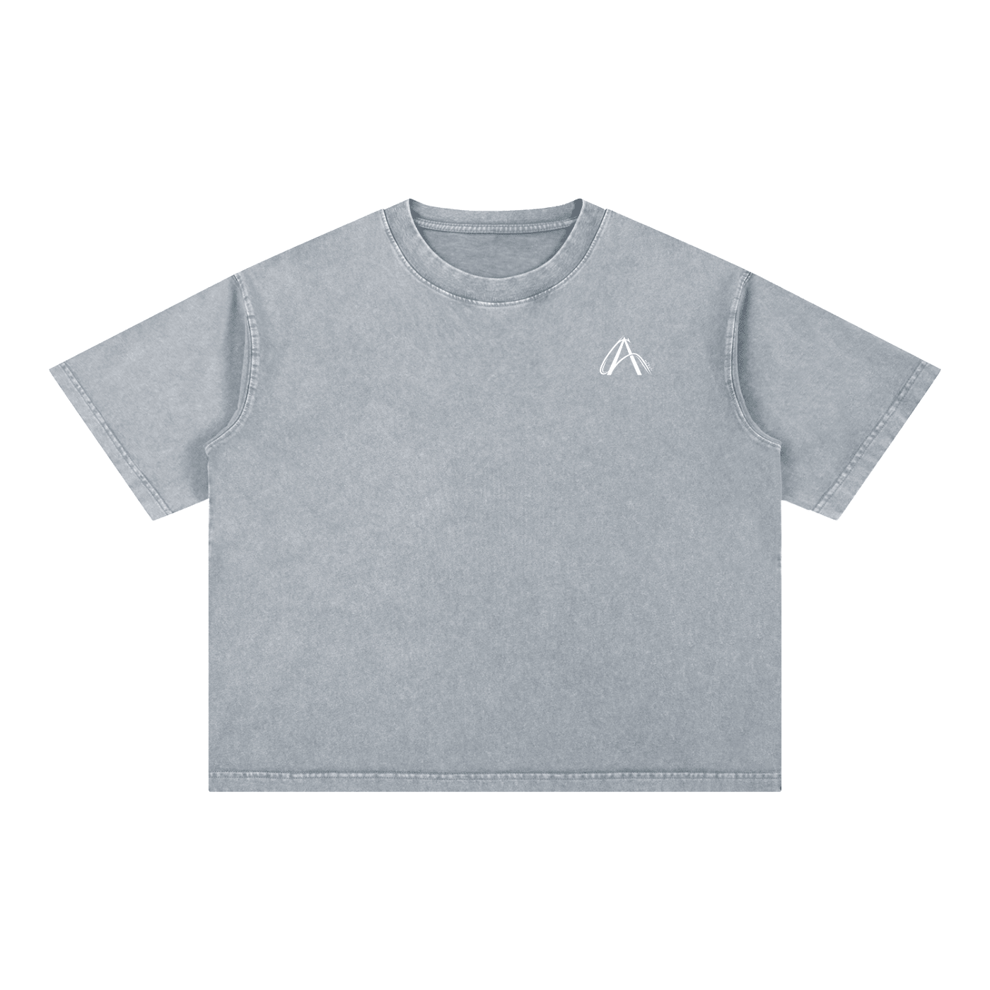Crop T-Shirt "Snow Wash" Oversize – Kolekcja Auveri - Aurevi