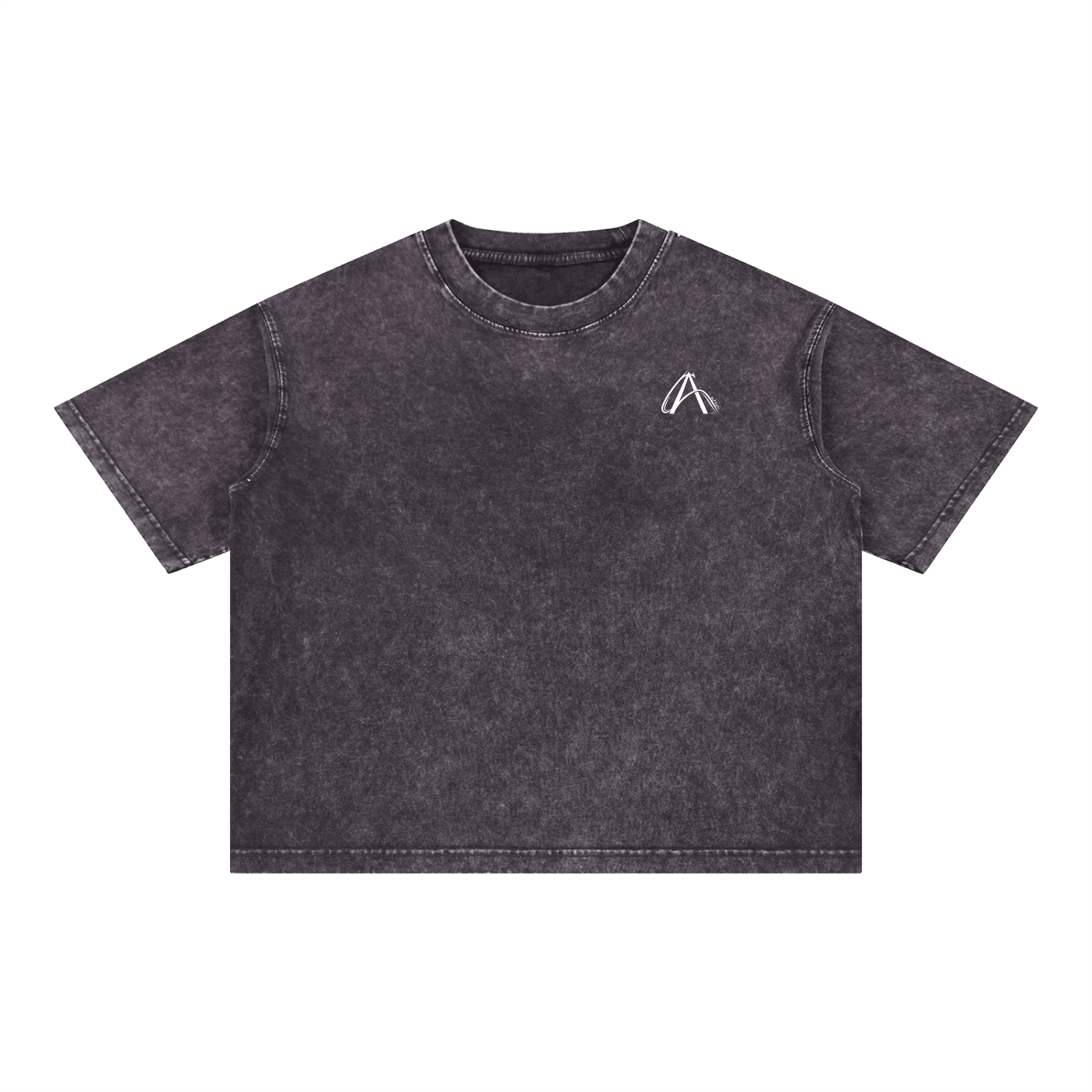 Crop T-Shirt "Snow Wash" Oversize – Kolekcja Auveri - Aurevi