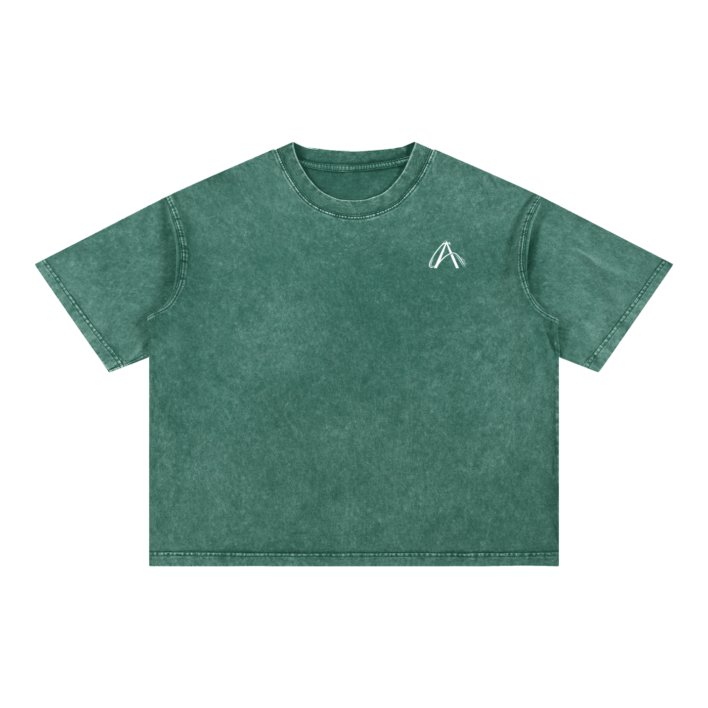 Crop T-Shirt "Snow Wash" Oversize – Kolekcja Auveri - Aurevi