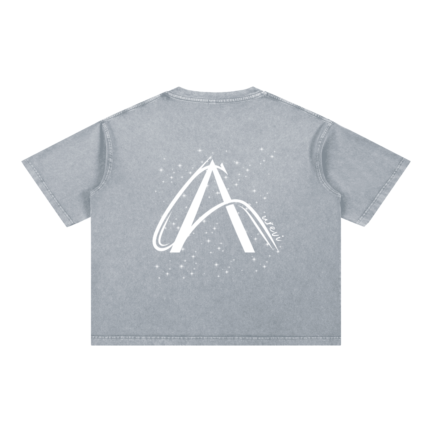 Crop T-Shirt "Snow Wash" Oversize – Kolekcja Auveri - Aurevi
