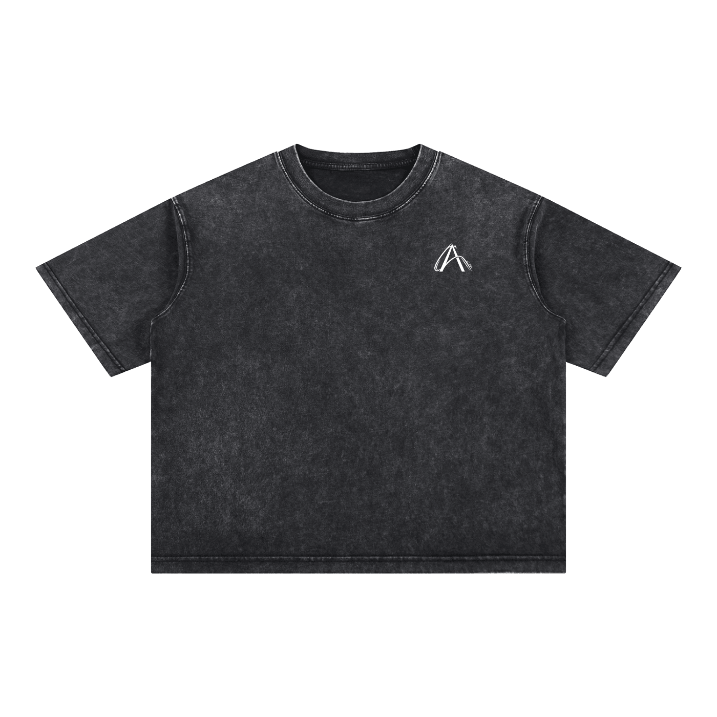 Crop T-Shirt "Snow Wash" Oversize – Kolekcja Auveri - Aurevi