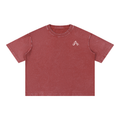 Crop T-Shirt "Snow Wash" Oversize – Kolekcja Auveri