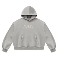 AUREVI Streetwear Hoodie – Oversize, Grube Sztruksowe Wykończenie