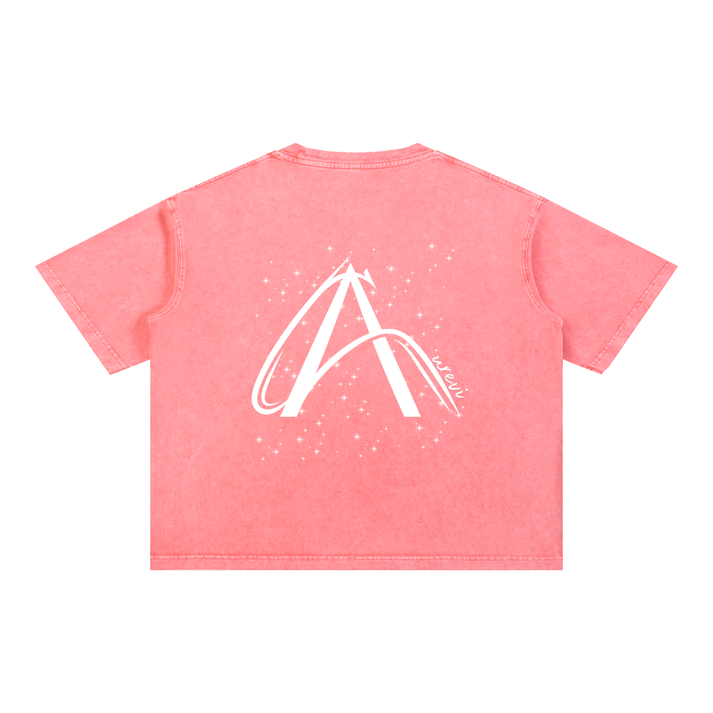 Crop T-Shirt "Snow Wash" Oversize – Kolekcja Auveri