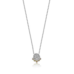 0.49 TW 0.34 Yellow Cl Stone Diamond Pendant