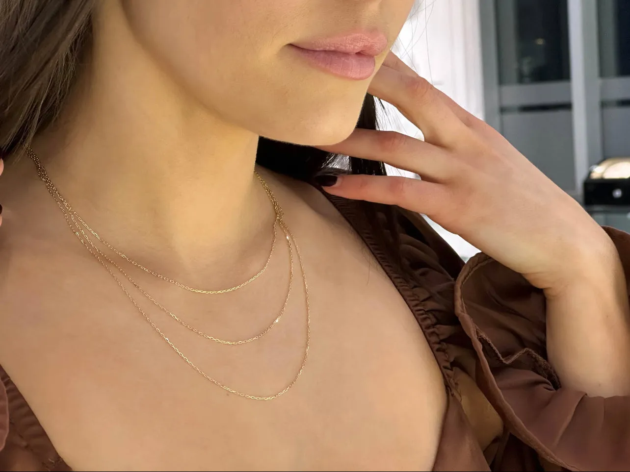 10k Gold Dainty Chain