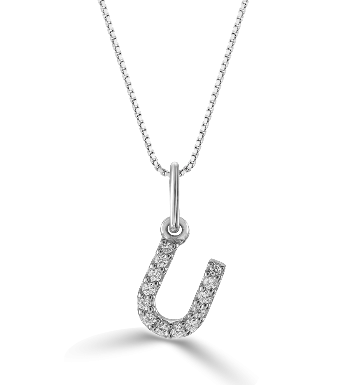 10k Gold Mini Diamond Initial Necklace
