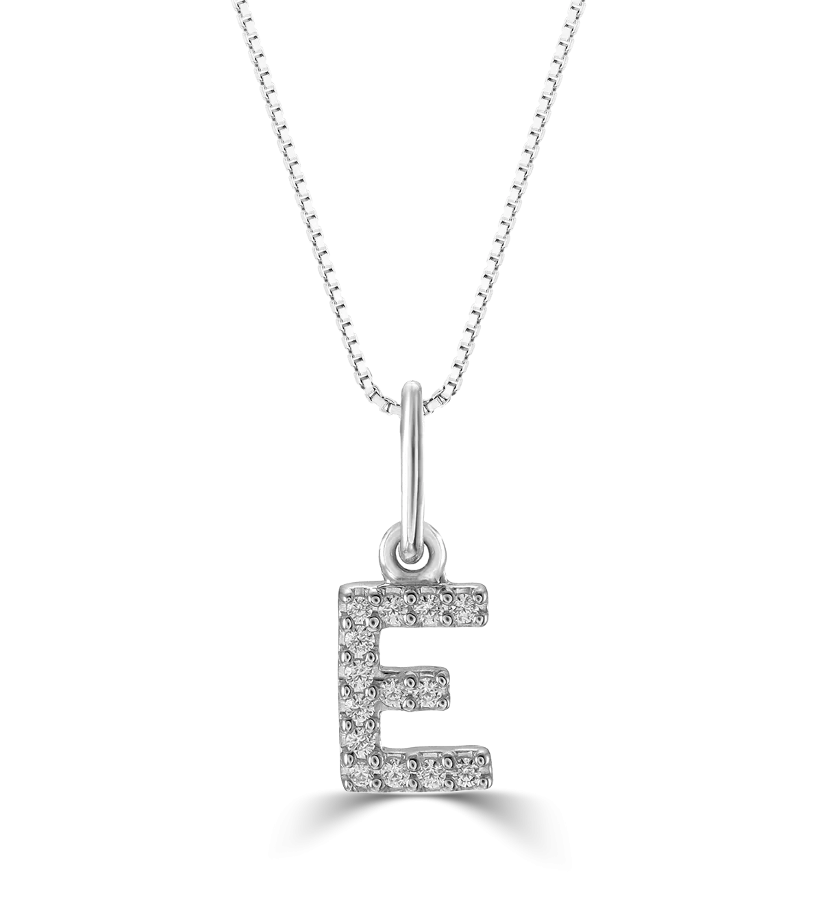 10k Gold Mini Diamond Initial Necklace