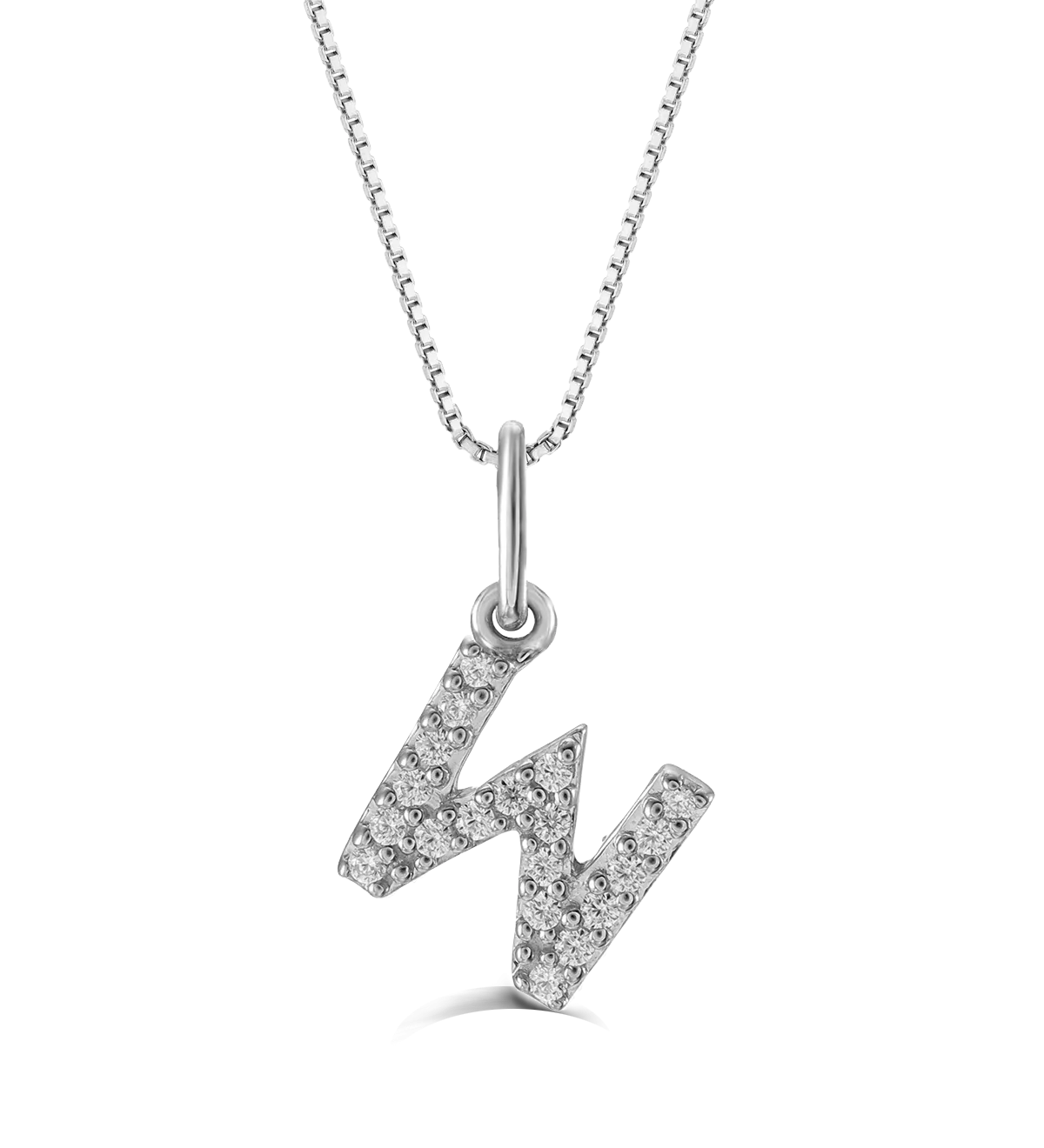 10k Gold Mini Diamond Initial Necklace
