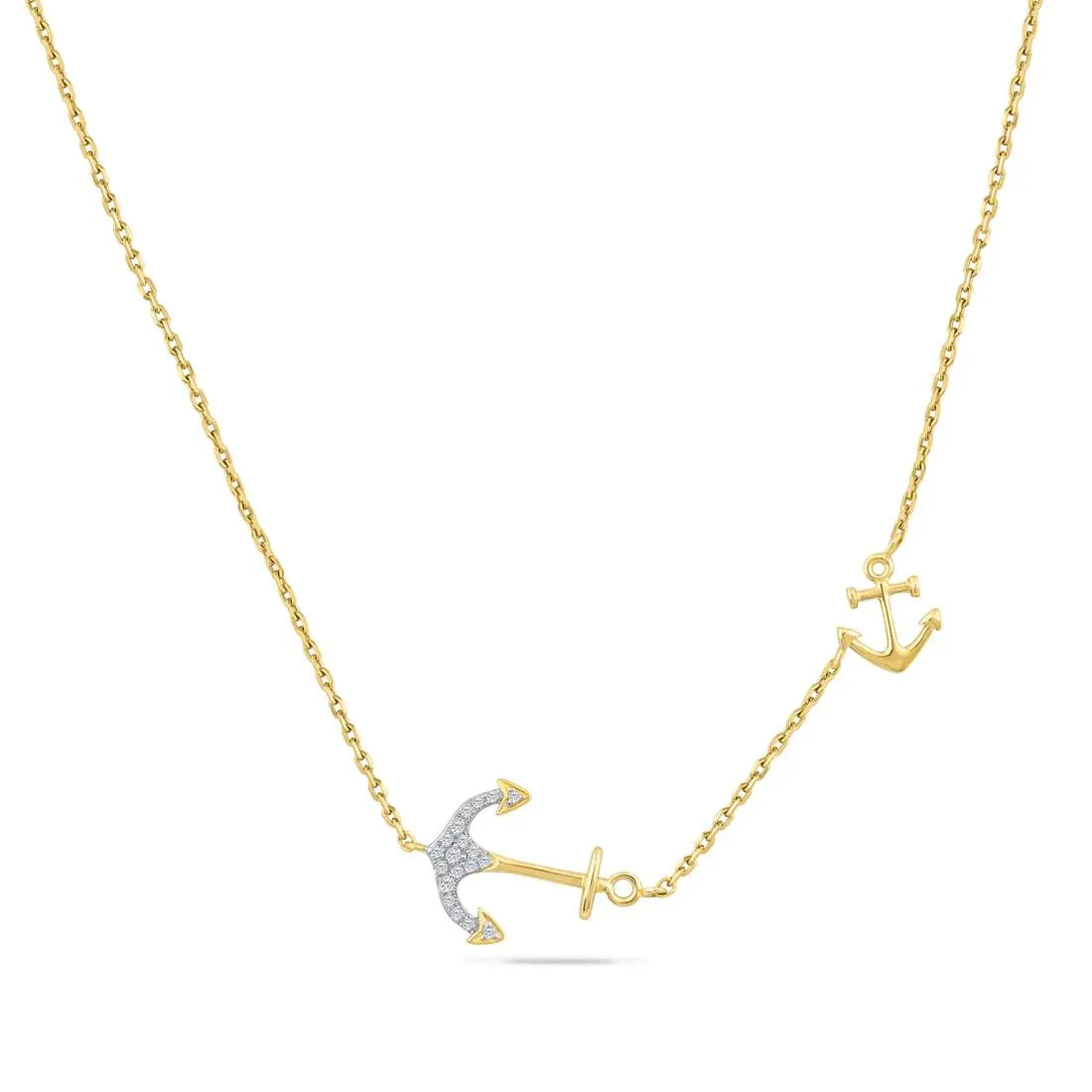 14K Anchor Necklace
