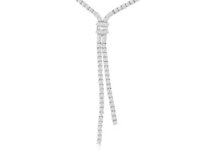 14K DIAMOND LARIAT NECKLACE