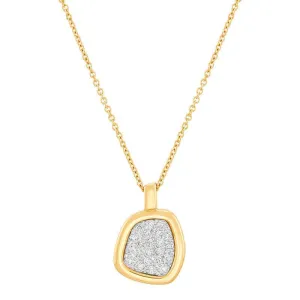 14K diamond pendant on chain