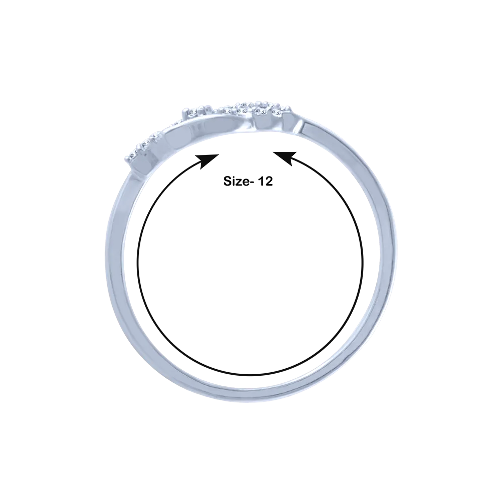 18k (750) White Gold And Diamond Ring For Women
