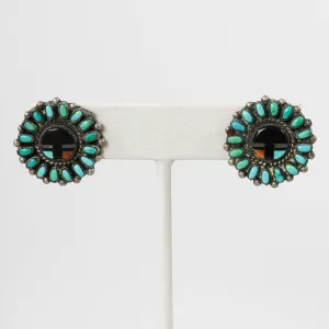 1940s Sunface Earrings