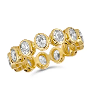 3 Carat Oval Eternity Ring in Gold by Kathy Hilton