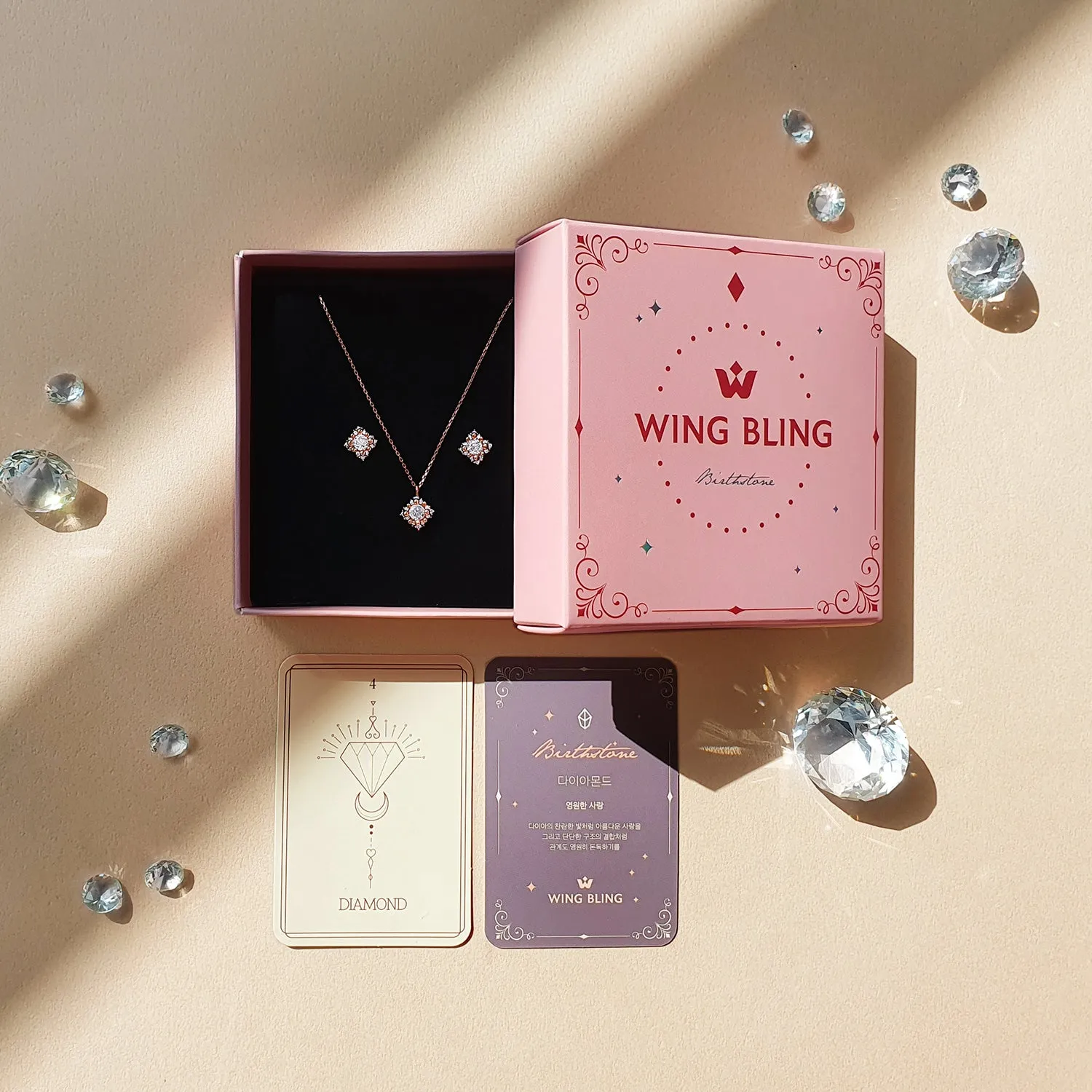 [39% OFF] 925 Silver Lobert Birthstone Necklace & Earrings Set
