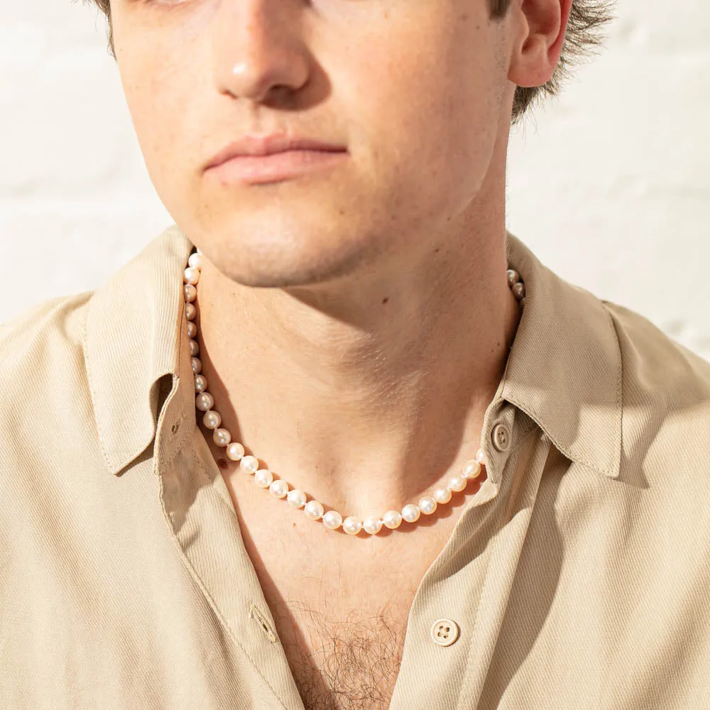 9ct Yellow Gold Akoya Pearl Strand