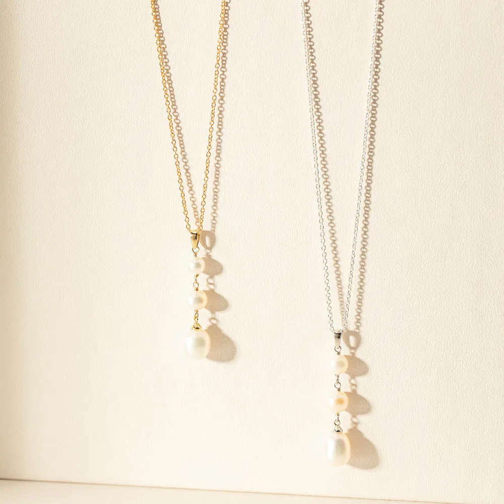 9ct Yellow Gold Freshwater Pearl Rosalind Necklace