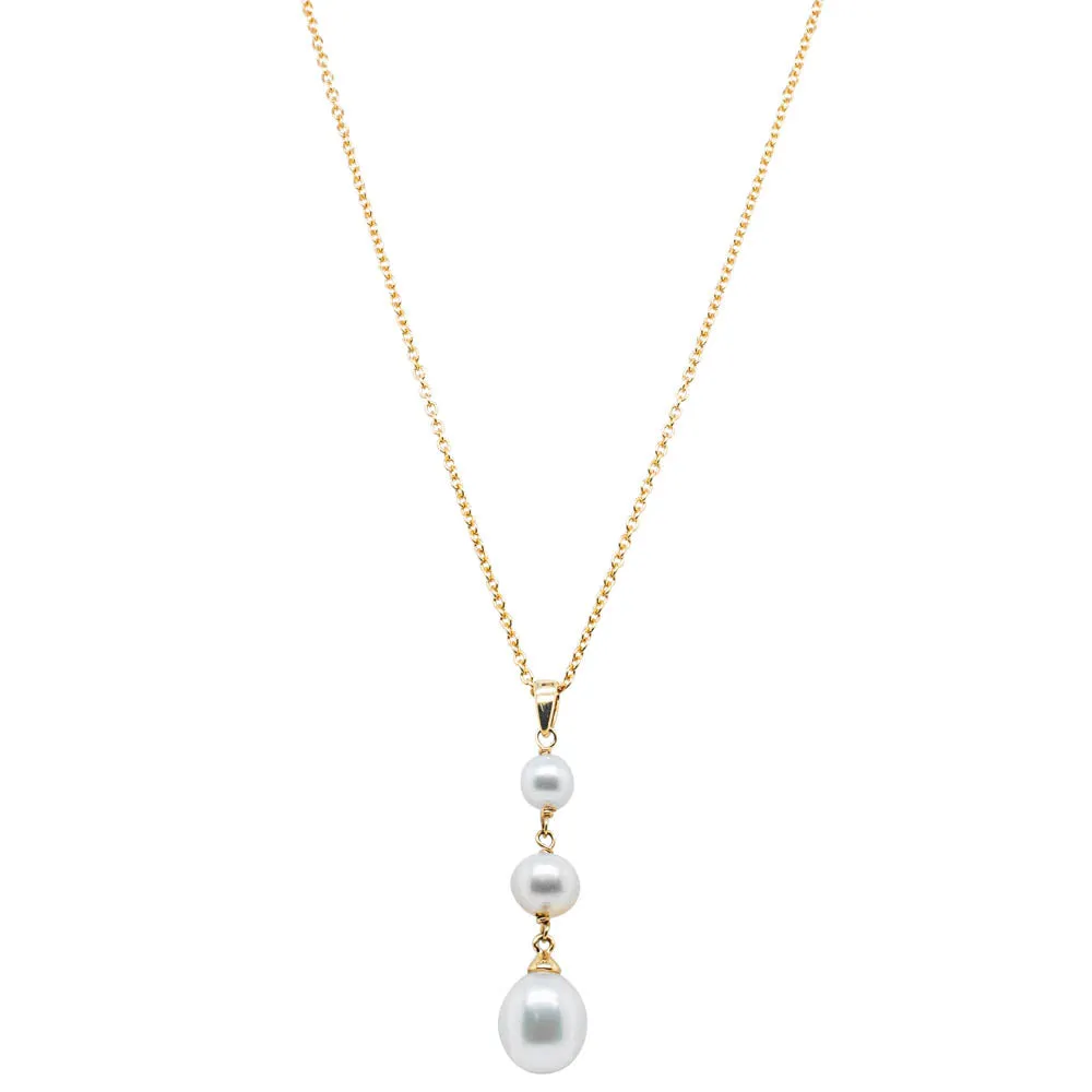 9ct Yellow Gold Freshwater Pearl Rosalind Necklace