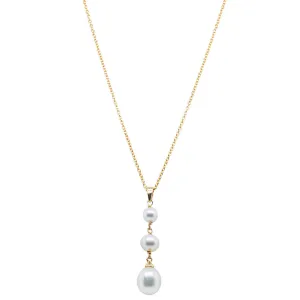 9ct Yellow Gold Freshwater Pearl Rosalind Necklace