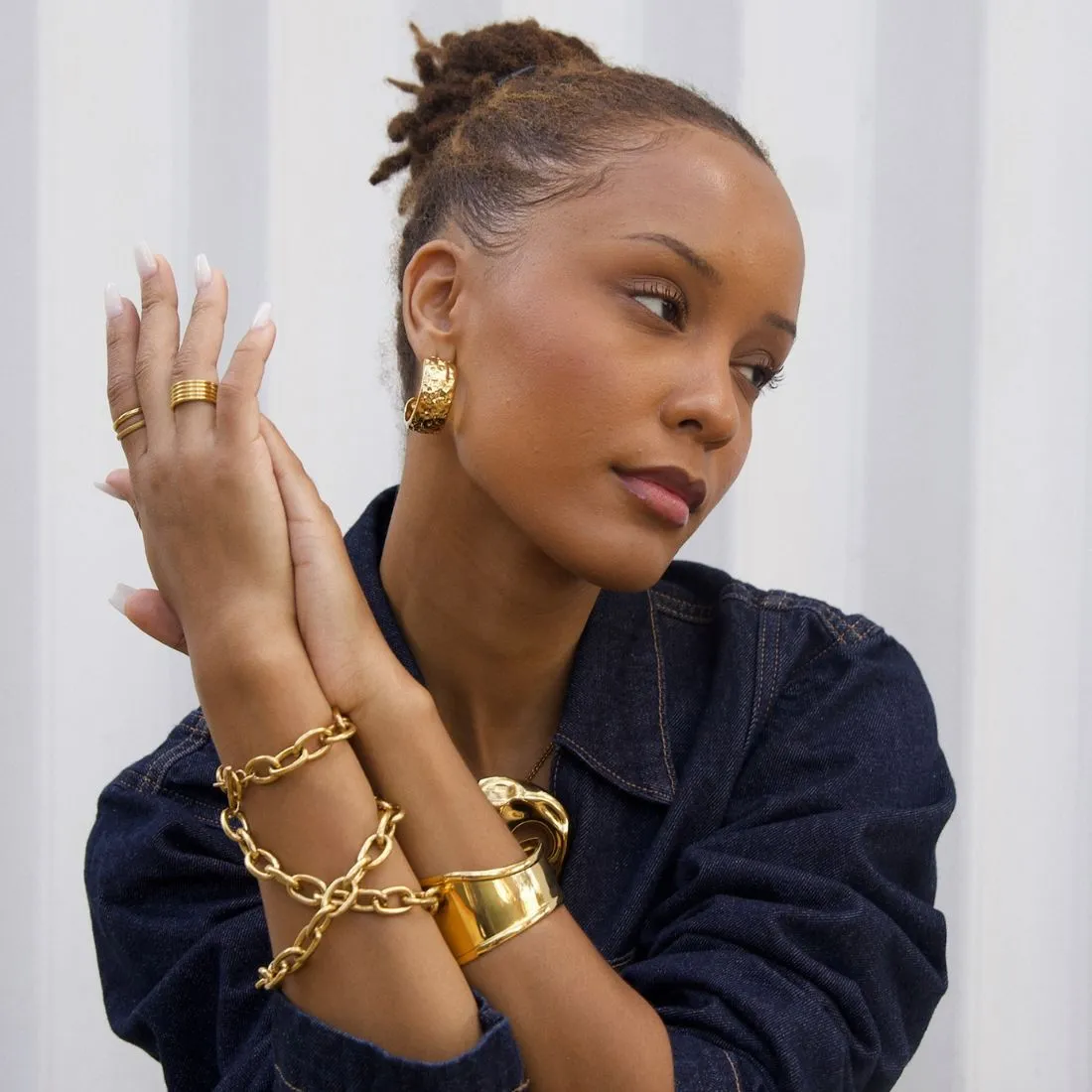 Allegra Chunky Oval Chain Toggle Bracelet