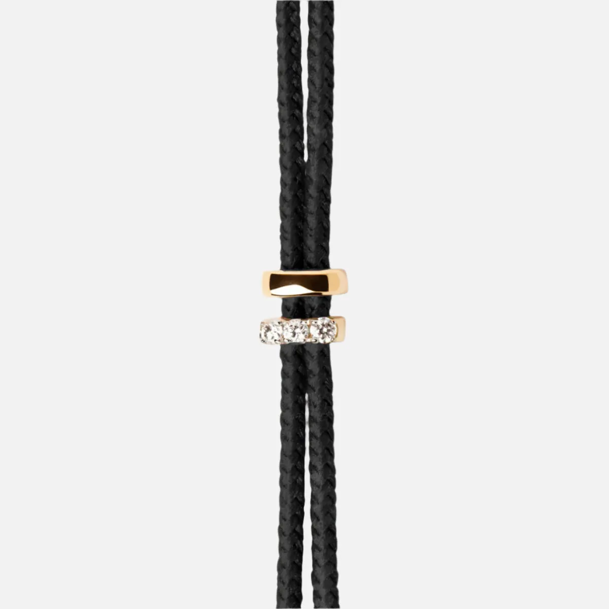 Amy Diamond Cord Bracelet, Black
