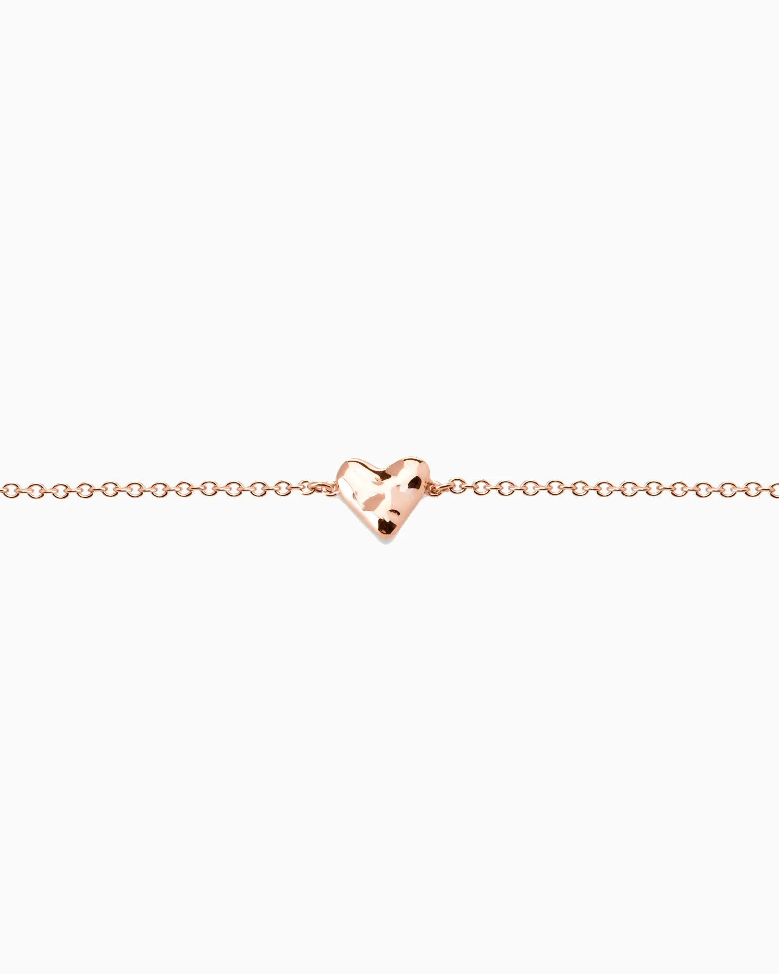 Baby Organic Heart Bracelet | Rose Gold