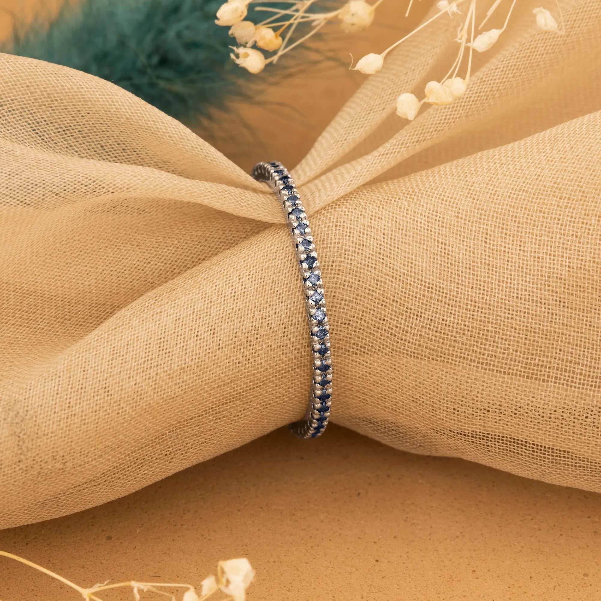 Blue Diamond Eternity Ring, Kiki
