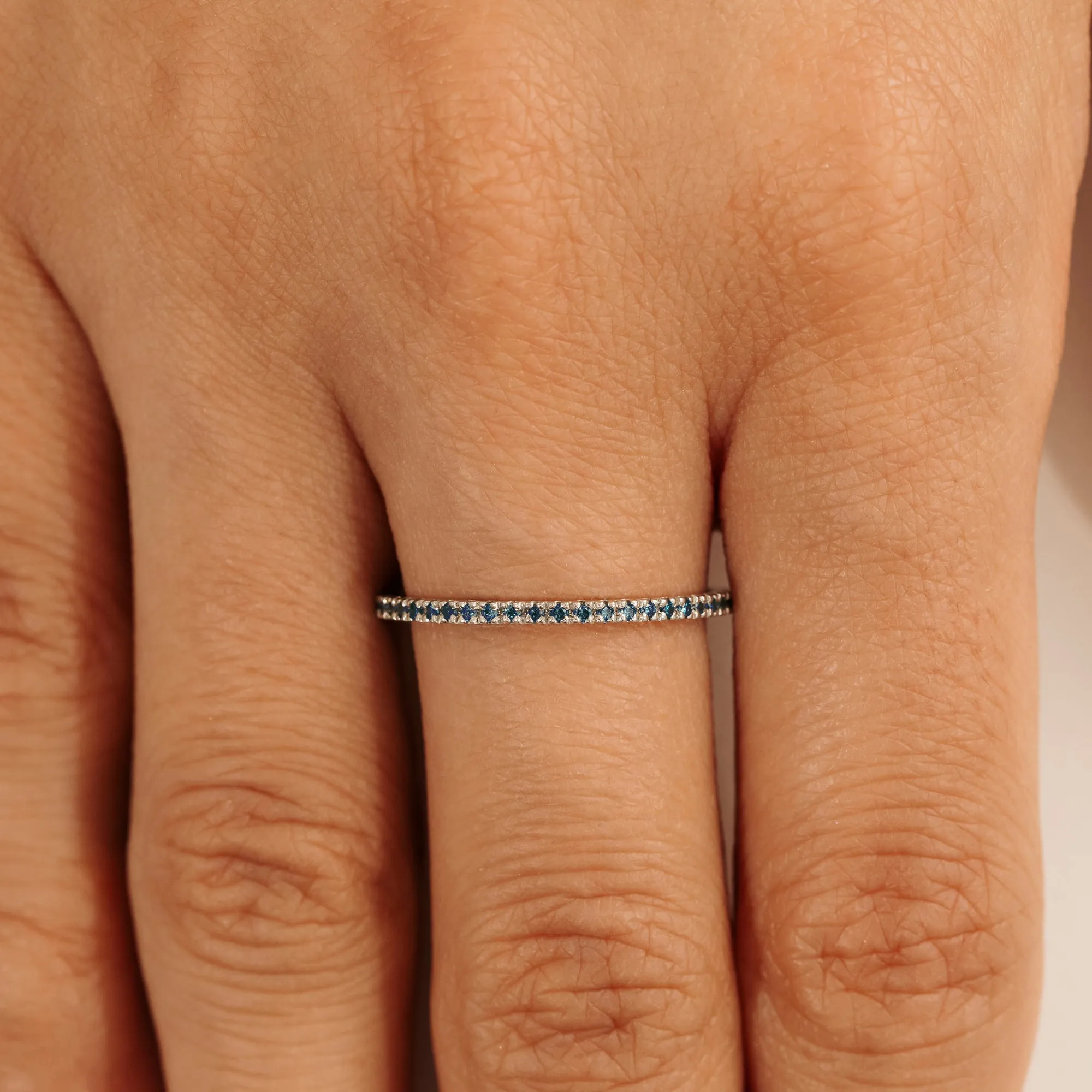 Blue Diamond Eternity Ring, Kiki