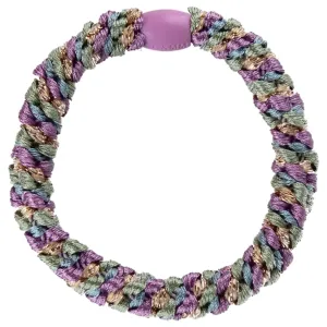Bow's by Str Braided Hairties Multi Purple Rainbow Glitter
