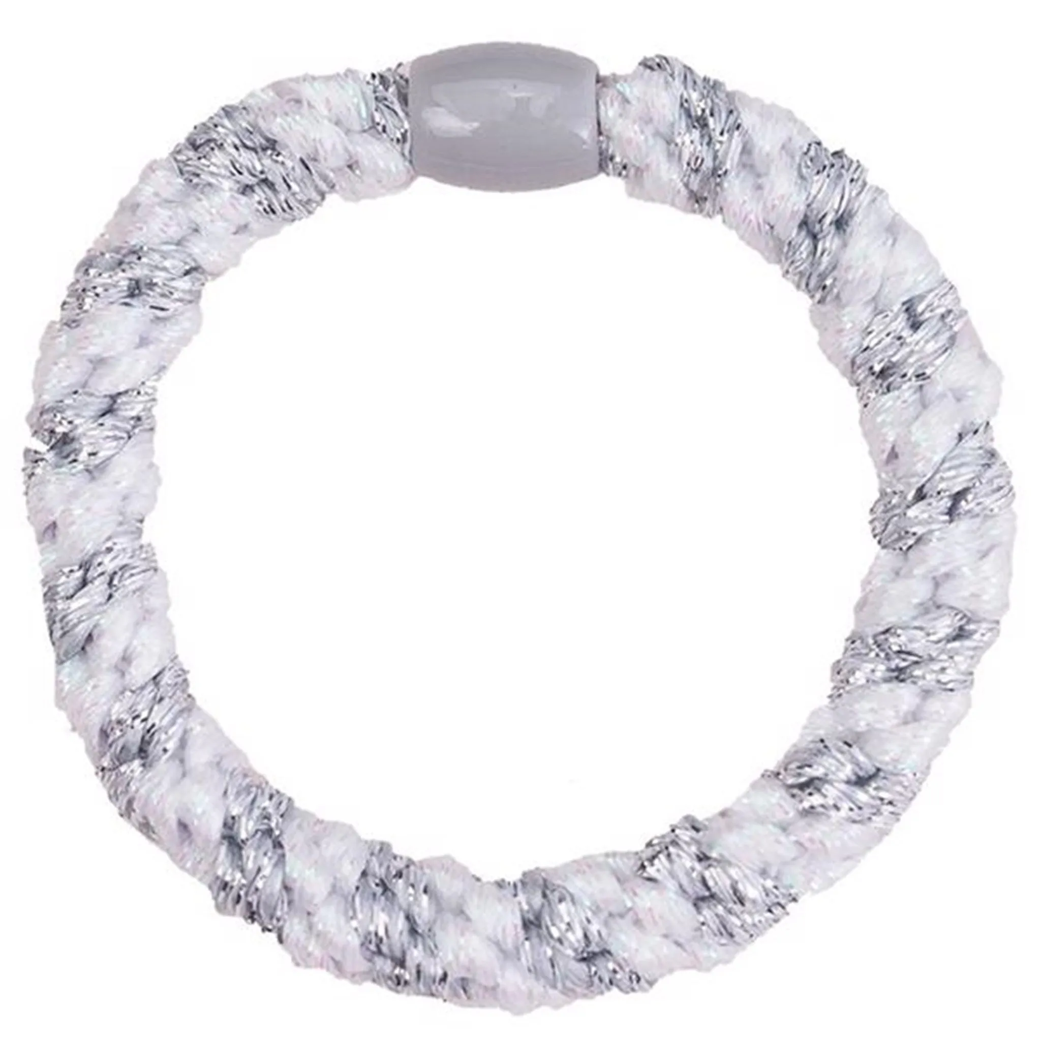 Bow's by Str Braided Hairties White Rainbow