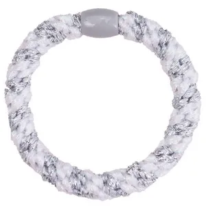 Bow's by Str Braided Hairties White Rainbow